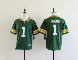 Youth Nike Green Bay Packers #1 Micah Parsons Green Vapor Untouchable NFL Jerseys