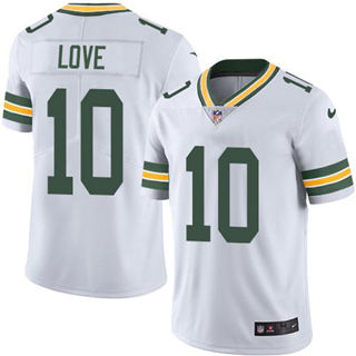 Youth Nike Green Bay Packers #10 Jordan Love White Vapor Untouchable Authentic Stitched NFL Jersey