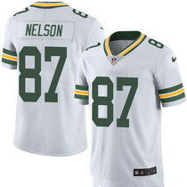 Youth Nike Green Bay Packers #87 Jordy Nelson White Vapor Untouchable Authentic Stitched NFL Jersey