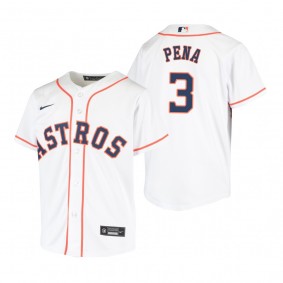 Youth Nike Houston Astros #3 Jeremy Pena White Game Authentic Stitched MLB Jersey