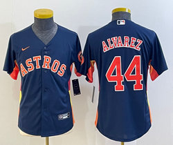 Youth Nike Houston Astros #44 Yordan Alvarez Navy Authentic Stitched MLB Jersey