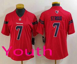 Youth Nike Houston Texans #7 C.J. Stroud Red 2025 NFL Jersey