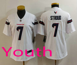Youth Nike Houston Texans #7 C.J. Stroud White 2025 NFL Jersey