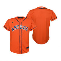 Youth Nike Houston Astros Blank Orange Game Authentic Stitched MLB Jersey