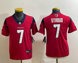 Youth Nike Houston Texans #7 C.J. Stroud Red Vapor Untouchable Authentic stitched NFL jersey