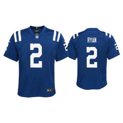 Youth Nike Indianapolis Colts #2 Matt Ryan Royal Blue Vapor Untouchable Authentic stitched NFL jersey