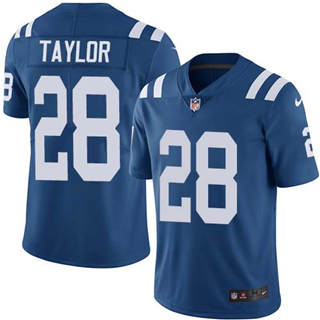 Youth Nike Indianapolis Colts #28 Jonathan Taylor Blue Vapor Untouchable Authentic Stitched NFL Jersey