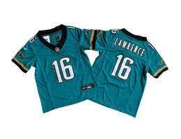 Youth Nike Jacksonville Jaguars #16 Trevor Lawrence Green Throwback F.U.S.E. Stitched Football Jersey
