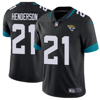 Youth Nike Jacksonville Jaguars #21 C.J. Henderson Black Vapor Untouchable Authentic stitched NFL jersey