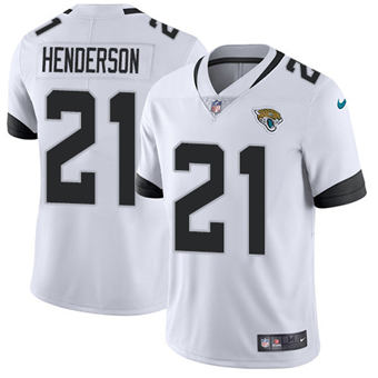 Youth Nike Jacksonville Jaguars #21 C.J. Henderson White Vapor Untouchable Authentic stitched NFL jersey
