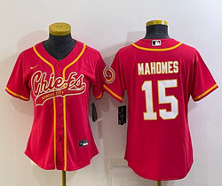 Youth Nike Kansas City Chiefs #15 Patrick Mahomes Red Joint Authentic Stitched baseball jersey