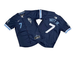 Youth Nike Kansas City Royals #7 Bobby Witt Jr. Navy City Limited Authentic Stitched MLB Jersey
