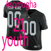 Youth Nike Las Vegas Raiders #21 Nnamdi Asomugha Black Limited Vapor Untouchable Authentic Stitched NFL Jerseys