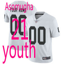 Youth Nike Las Vegas Raiders #21 Nnamdi Asomugha White Vapor Untouchable Authentic Stitched NFL Jerseys