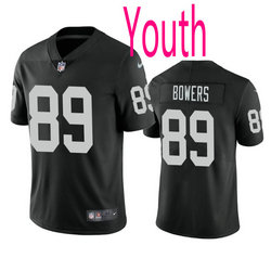 Youth Nike Las Vegas Raiders #89 Brock Bowers Black 2024 Draft Vapor Untouchable Football Jersey