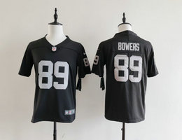 Youth Nike Las Vegas Raiders #89 Brock Bowers Black Vapor Untouchable Stitched Football Jersey