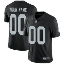 Youth Nike Las Vegas Raiders Customized Black Limited Vapor Untouchable Authentic Stitched NFL Jerseys