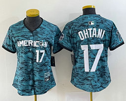 Youth Nike Los Angeles Angels #17 Shohei Ohtani Teal 2023 All-Star Stitched Baseball Jersey