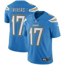 Youth Nike Los Angeles Chargers #17 Philip Rivers Electric Blue Vapor Untouchable Authentic stitched NFL jersey