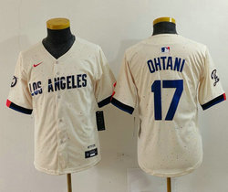 Youth Nike Los Angeles Dodgers #17 Shohei Ohtani Game Authentic Stitched MLB Jersey