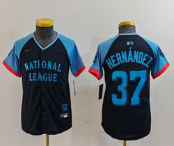 Youth Nike Los Angeles Dodgers #37 Enrique Hernandez 2024 All Star MLB Jersey