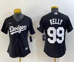 Youth Nike Los Angeles Dodgers #99 Joe Kelly Black Authentic Stitched MLB Jersey