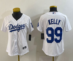 Youth Nike Los Angeles Dodgers #99 Joe Kelly White Authentic Stitched MLB Jersey