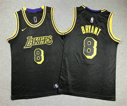 Youth Nike Los Angeles Lakers #8 Kobe Bryant Black Authentic Stitched NBA Jersey