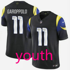 Youth Nike Los Angeles Rams #11 Jimmy Garoppolo 2025 Black Rivalries NFL jersey