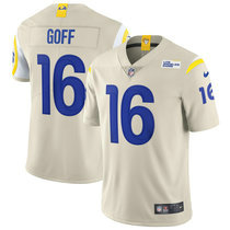 Youth Nike Los Angeles Rams #16 Jared Goff 2020 Cream Vapor Untouchable Limited Authentic Stitched NFL Jerseys