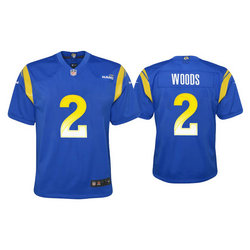 Youth Nike Los Angeles Rams #2 Robert Woods Royal Vapor Untouchable Authentic Stitched NFL Jerseys