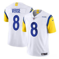 Youth Nike Los Angeles Rams #8 Jared Verse White 2024 Draft Vapor Untouchable Stitched Football Jersey