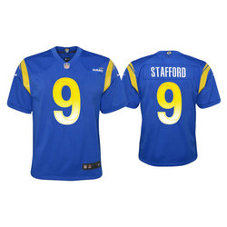 Youth Nike Los Angeles Rams #9 Matthew Stafford Royal Vapor Untouchable Authentic Stitched NFL Jerseys