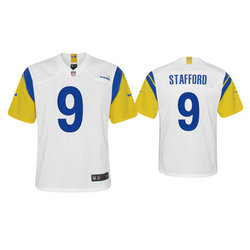 Youth Nike Los Angeles Rams #9 Matthew Stafford White Vapor Untouchable Authentic Stitched NFL Jerseys