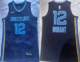Youth Nike Memphis Grizzlies #12 Ja Morant Navy NBA jersey