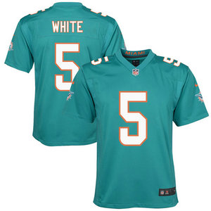 Youth Nike Miami Dolphins #5 Mike White Green Vapor Untouchable Authentic Stitched NFL Jerseys