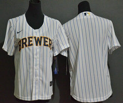 Youth Nike Milwaukee Brewers Blank White Authentic Stitched MLB Jersey