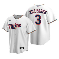 Youth Nike Minnesota Twins #3 Harmon Killebrew White Game Authentic Stitched MLB jersey