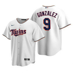 Youth Nike Minnesota Twins #9 Marwin Gonzalez White Game Authentic Stitched MLB jersey