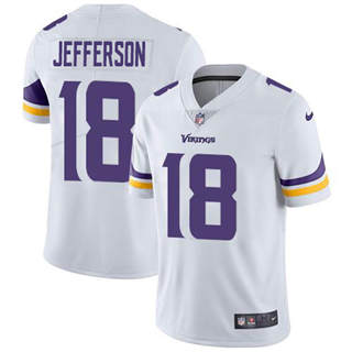 Youth Nike Minnesota Vikings #18 Justin Jefferson White Vapor Untouchable Authentic Stitched NFL Jersey