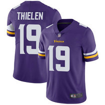 Youth Nike Minnesota Vikings #19 Adam Thielen Purple Vapor Untouchable Authentic stitched NFL jersey