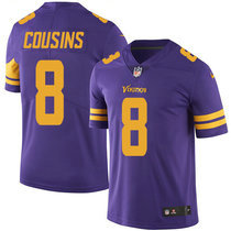 Youth Nike Minnesota Vikings #8 Kirk Cousins Limited Purple Rush Authentic Stitched NFL Jersey
