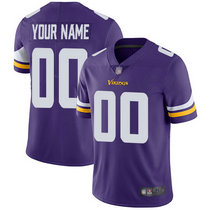 Youth Nike Minnesota Vikings Customized Purple Limited Vapor Untouchable Authentic Stitched NFL Jerseys