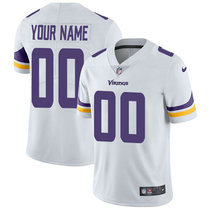 Youth Nike Minnesota Vikings Customized White Limited Vapor Untouchable Authentic Stitched NFL Jerseys