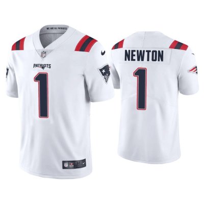 Youth Nike New England Patriots #1 Cam Newton 2020 White Vapor Untouchable NFL Jersey
