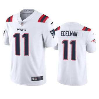 Youth Nike New England Patriots #11 Julian Edelman 2020 White Vapor Untouchable NFL Jersey
