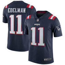 Youth Nike New England Patriots #11 Julian Edelman Blue Rush Authentic Stitched NFL Jersey