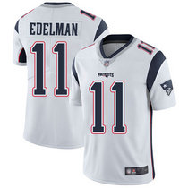Youth Nike New England Patriots #11 Julian Edelman White Vapor Untouchable Authentic Stitched NFL Jersey