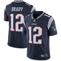 Youth Nike New England Patriots #12 Tom Brady Blue Vapor Untouchable Limited Authentic Stitched NFL Jersey