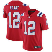 Youth Nike New England Patriots #12 Tom Brady Red Vapor Untouchable Authentic Stitched NFL Jersey